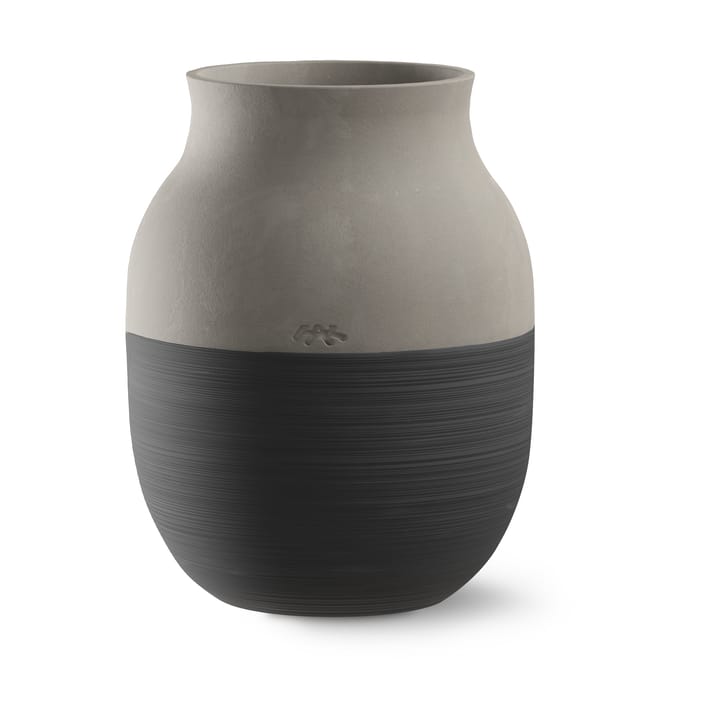 Omaggio Circulare Vase H20 cm, Anthrazitgrau Kähler