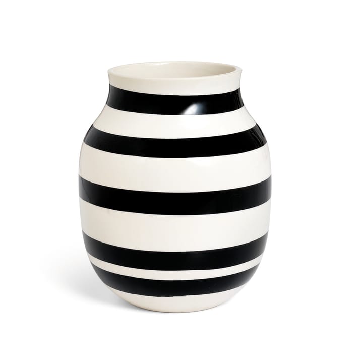 Omaggio Vase medium 20cm, Schwarz Kähler