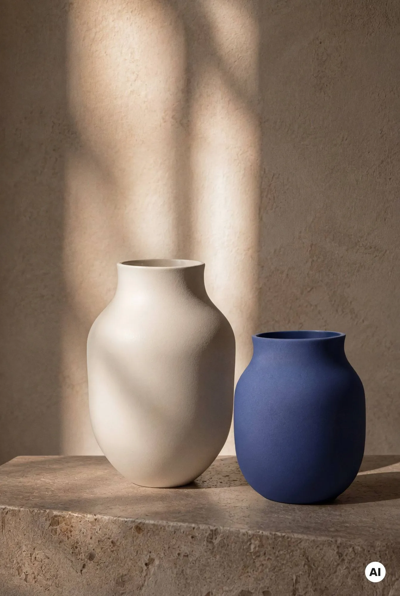 Studio Omaggio Vase, Blau, 20 cm Kähler