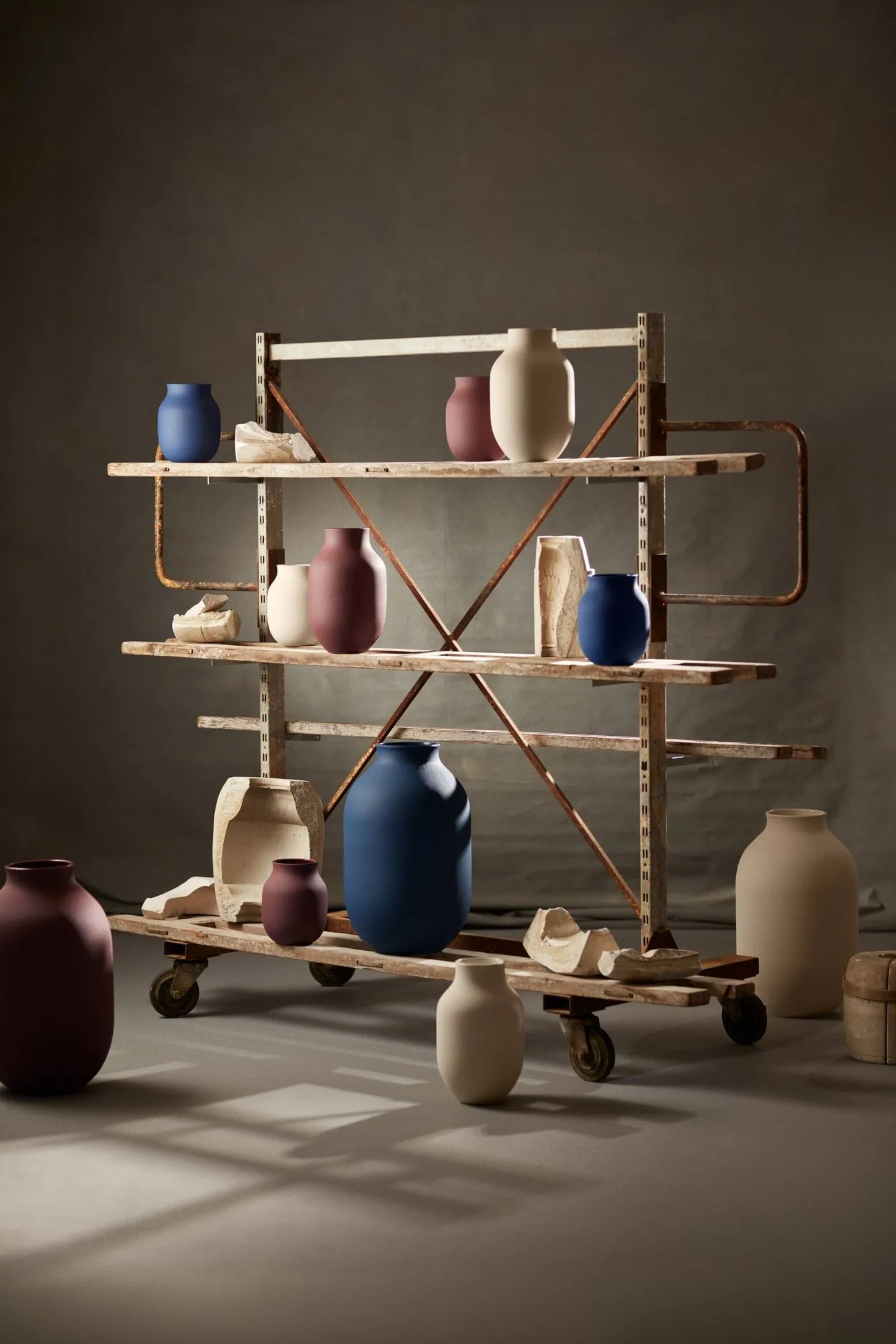 Studio Omaggio Vase, Blau, 50 cm Kähler