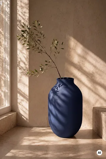 Studio Omaggio Vase - Blau, 50 cm - Kähler