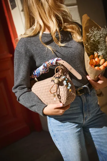 Kaj Bojesen Affe Schlüsselanhänger - Dunkelgrau, Naturleder - Kay Bojesen Denmark