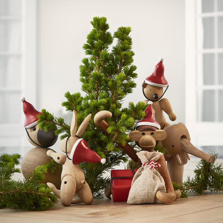Kay Bojesen Affe und Weihnachtsmannmütze, Kleiner Affe + Weihnachtsmannmütze Kay Bojesen Denmark