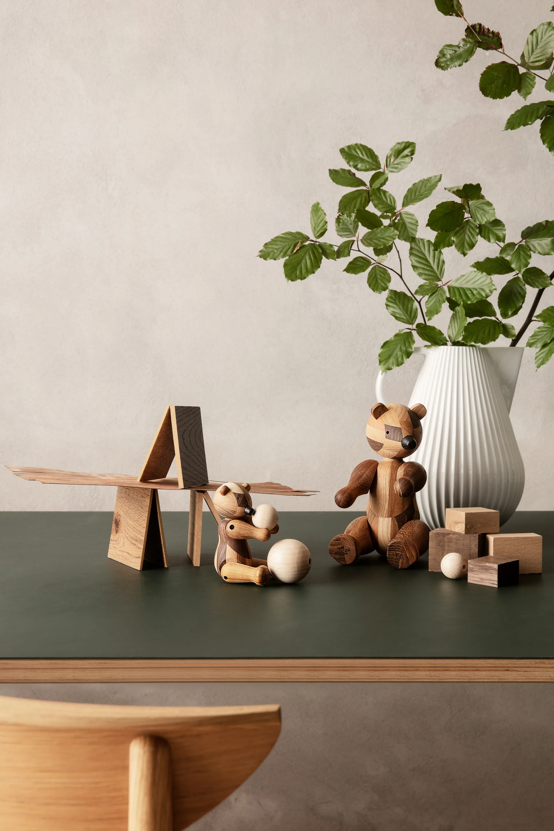 Kay Bojesen Holzbär Jubiläumsausgabe mixed wood, Medium Kay Bojesen Denmark