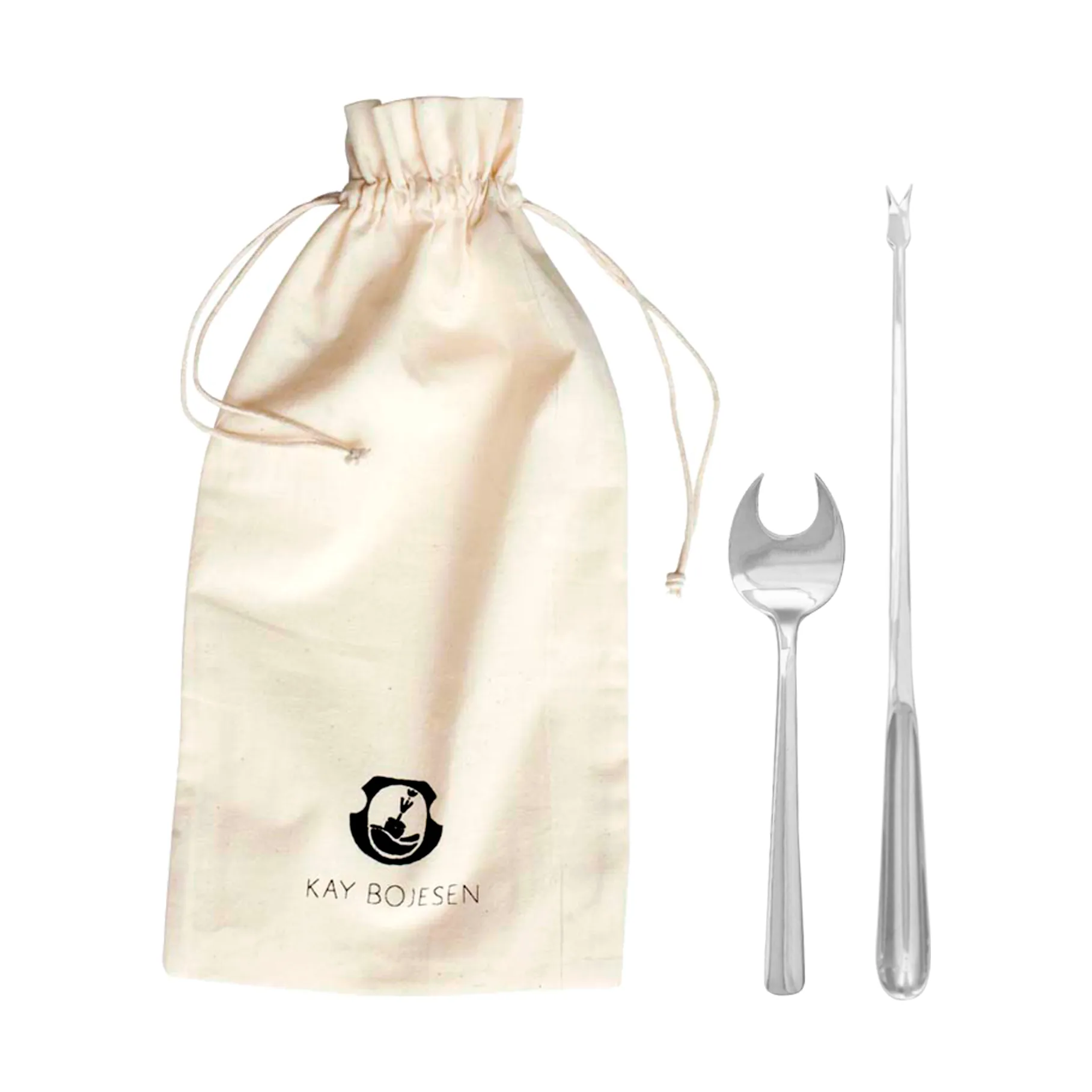 Grand Prix Besteck für Meeresfrüchte 8-teilig, Polished steel Kay Bojesen