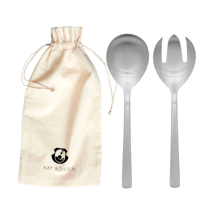 Grand Prix Salatbesteck 23,5cm 2-teilig - Matte steel - Kay Bojesen