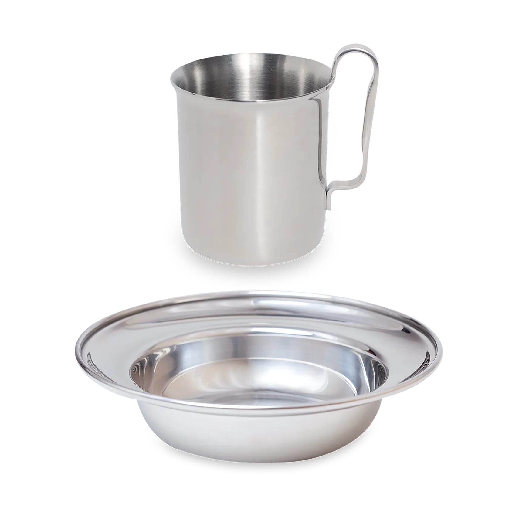 Kay Bojesen Kindergeschirr 2 Teile, Polished steel Kay Bojesen