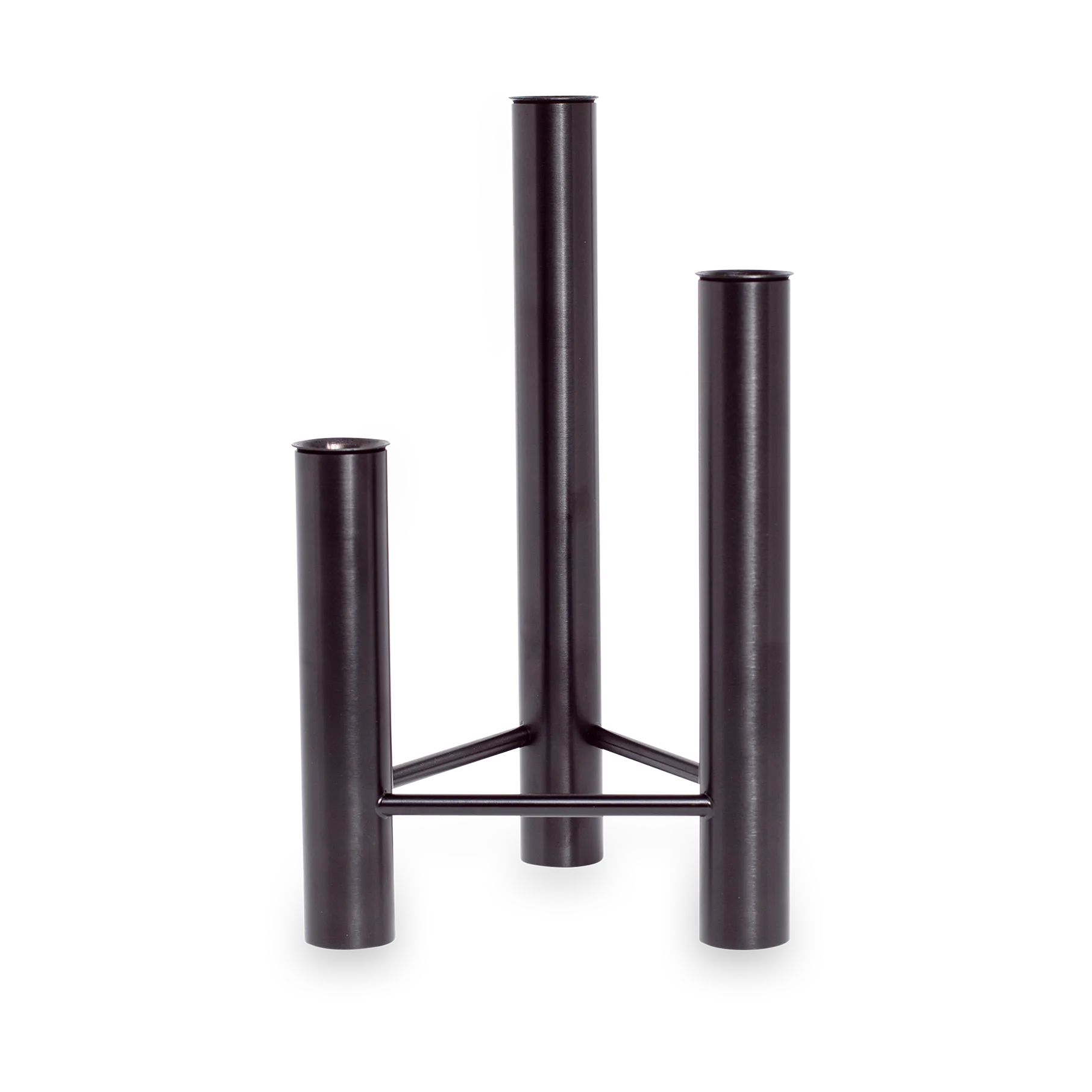 VISTA Vase und Kerzenhalter, Black Kay Bojesen