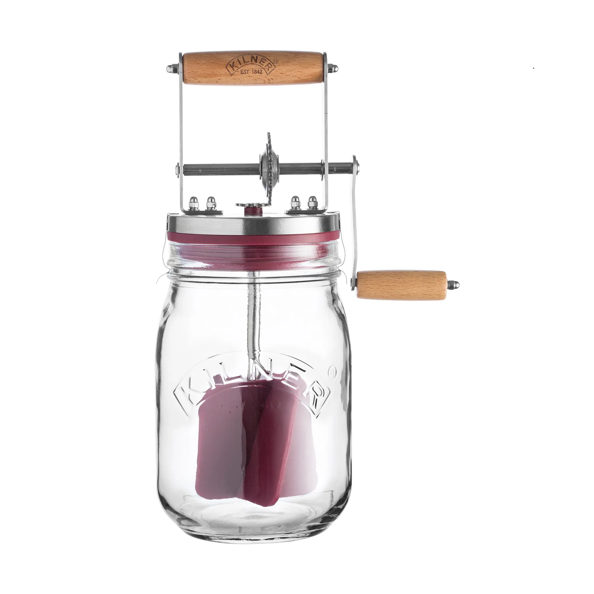 Kilner Butterfass, Klar-rot, 1 L Kilner