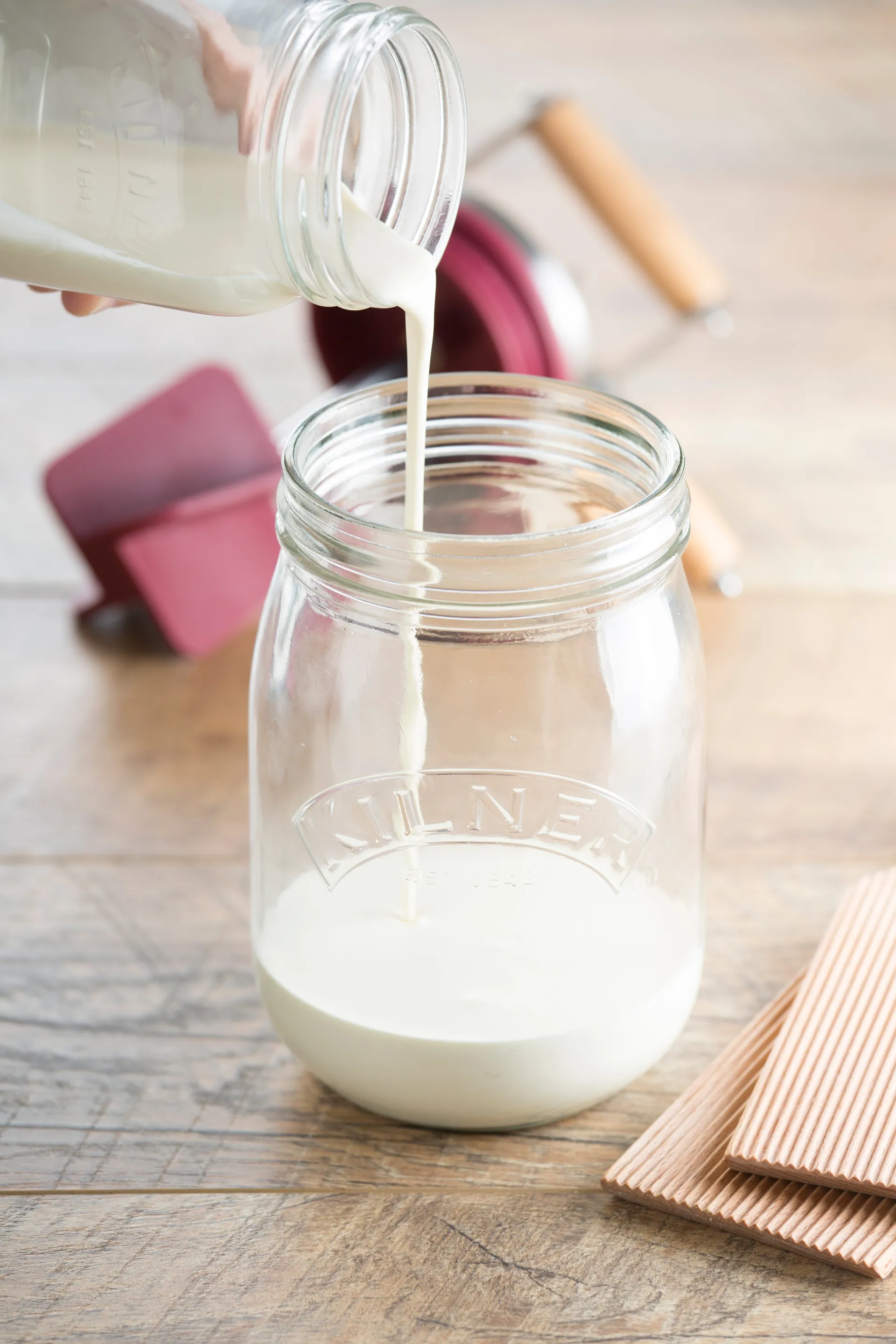 Kilner Butterfass, Klar-rot, 1 L Kilner