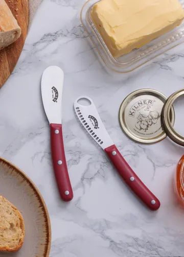 Kilner Buttermesser Set - Rot-Edelstahl - Kilner