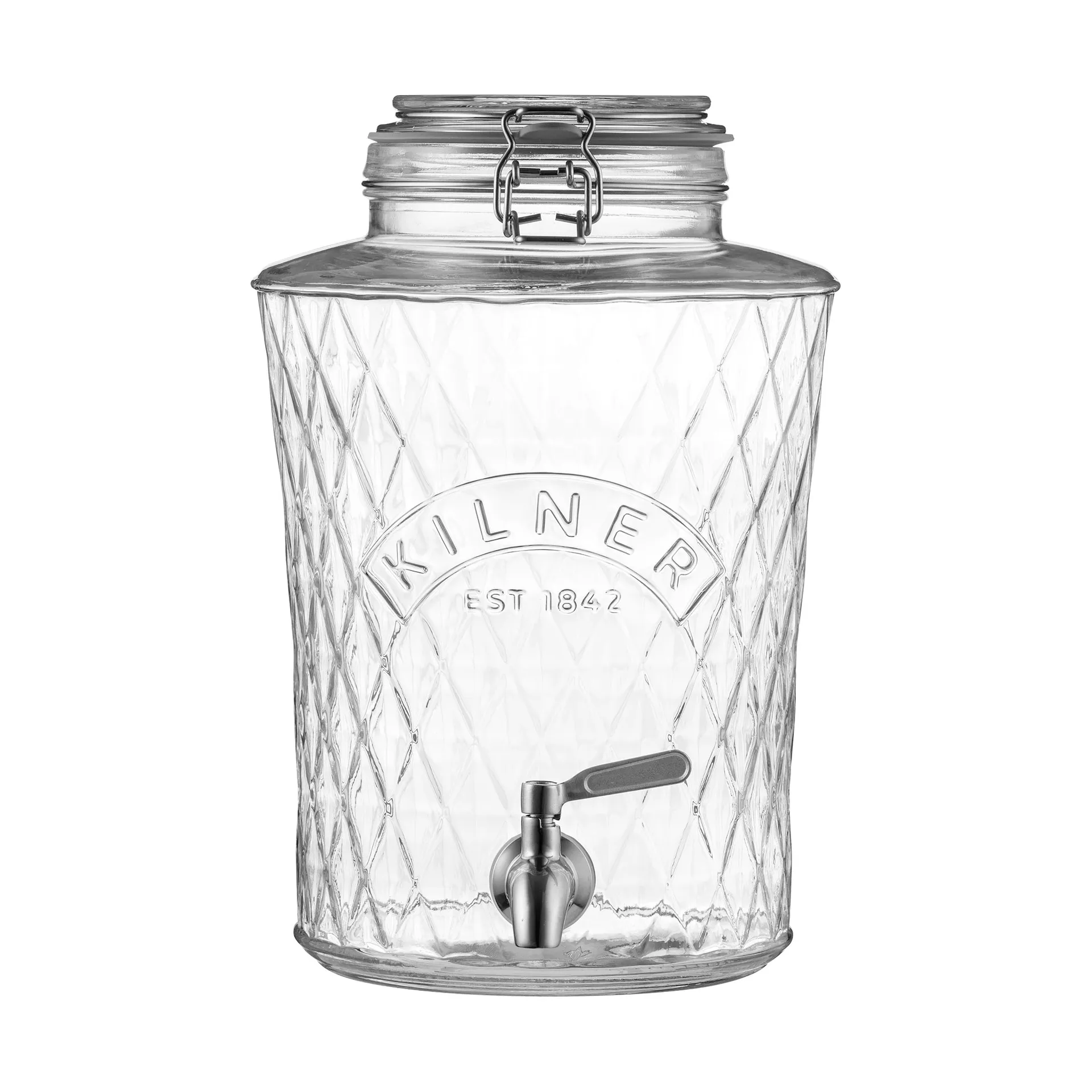 Kilner DIAMANT Getränkespender mit Zapfhahn, Klar, 5 L Kilner
