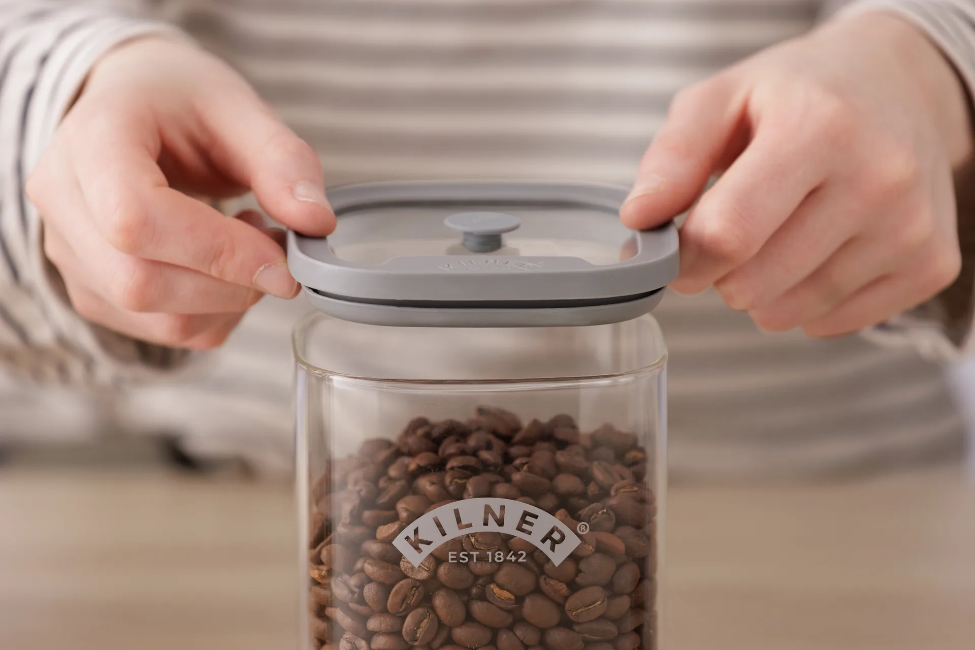 Kilner FRESH Aufbewahrungsdose, Klar-grau, 3,5 l Kilner