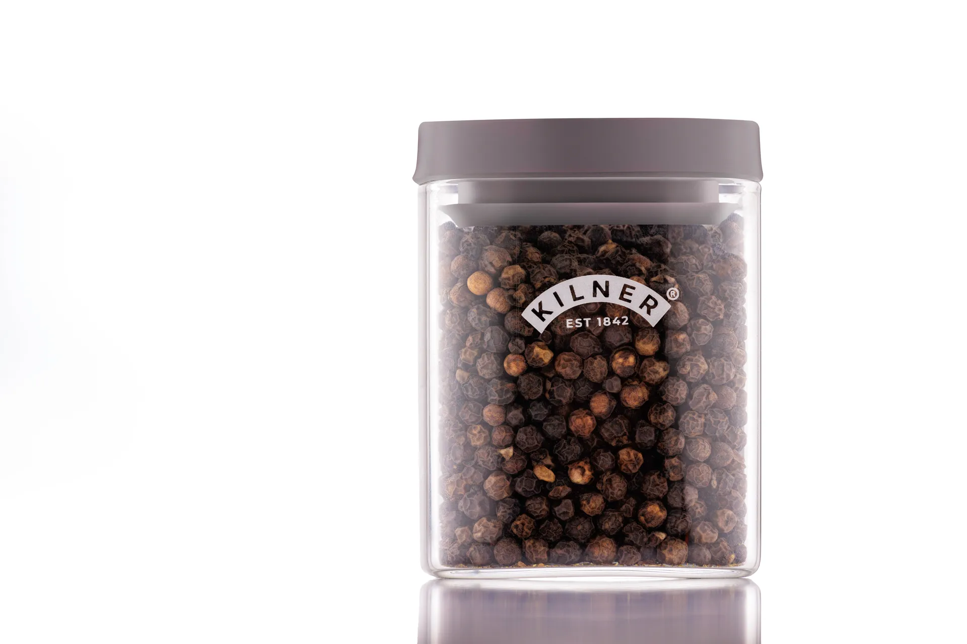 Kilner FRESH Gewürzglas quadratisch, Klar-grau, 160 ml Kilner