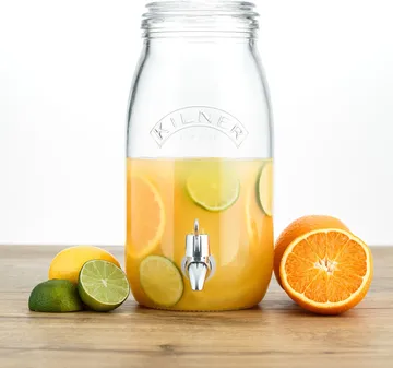 Kilner Getränkespender mit Zapfhahn - Klar, 3 L - Kilner
