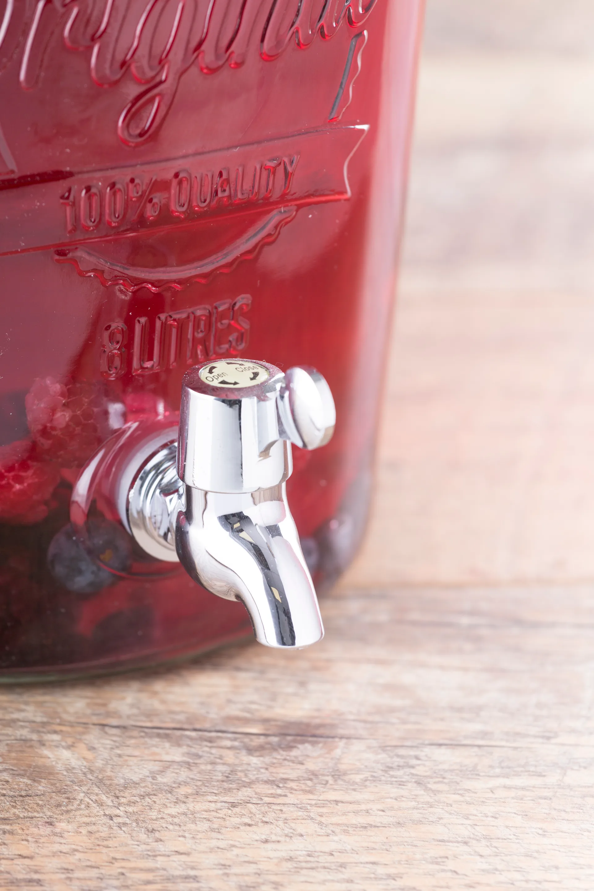 Kilner Getränkespender mit Zapfhahn, Klar-Edelstahl, 8 l Kilner