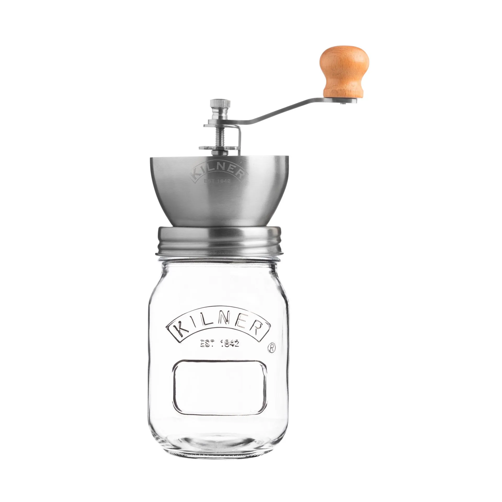 Kilner Kaffeemühle, Klar-Edelstahl, 0,5 l Kilner