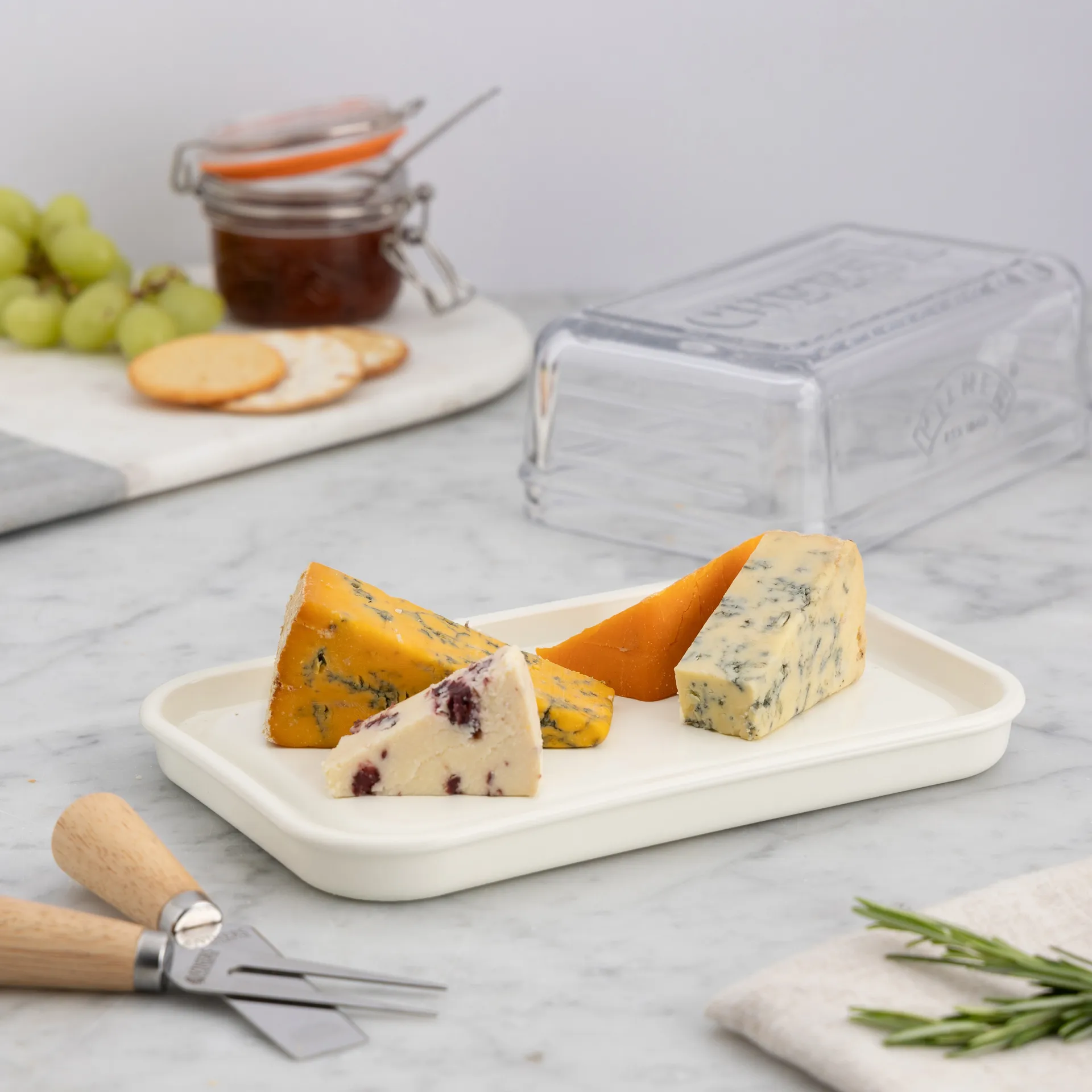 Kilner Käseaufbewahrung, Klar-weiß Kilner