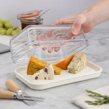 Kilner Käseaufbewahrung - Klar-weiß - Kilner