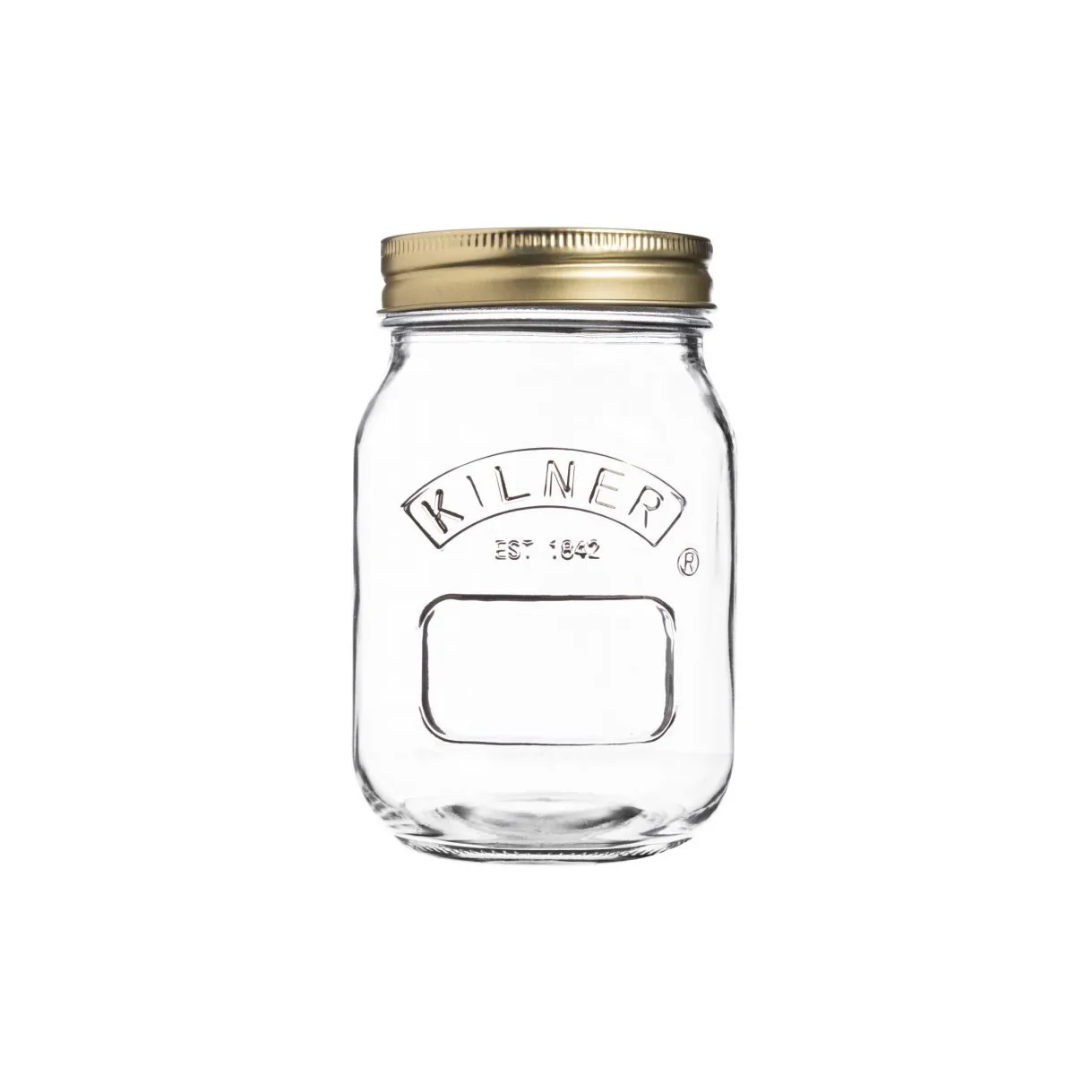 Kilner Konservenglas rund, Klar-Gold, 0,5 l Kilner