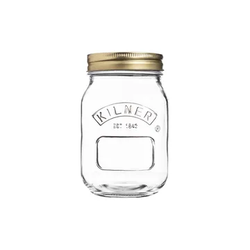 Kilner Konservenglas rund - Klar-Gold, 0,5 l - Kilner