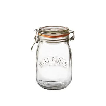 Kilner runde Bügelverschlussglas - Klar, 1 l - Kilner