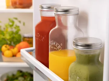 Kilner Saft- und Saucenflasche - Klar-Edelstahl, 1 l - Kilner