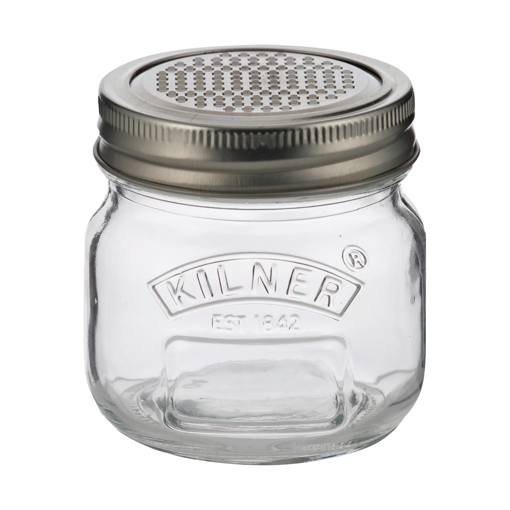 Kilner Vorratsglas mit Reibedeckel, Silber-klar, 250 ml Kilner