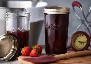 Kilner WIDE Konservenglas - Klar-Gold, 0,5 l - Kilner