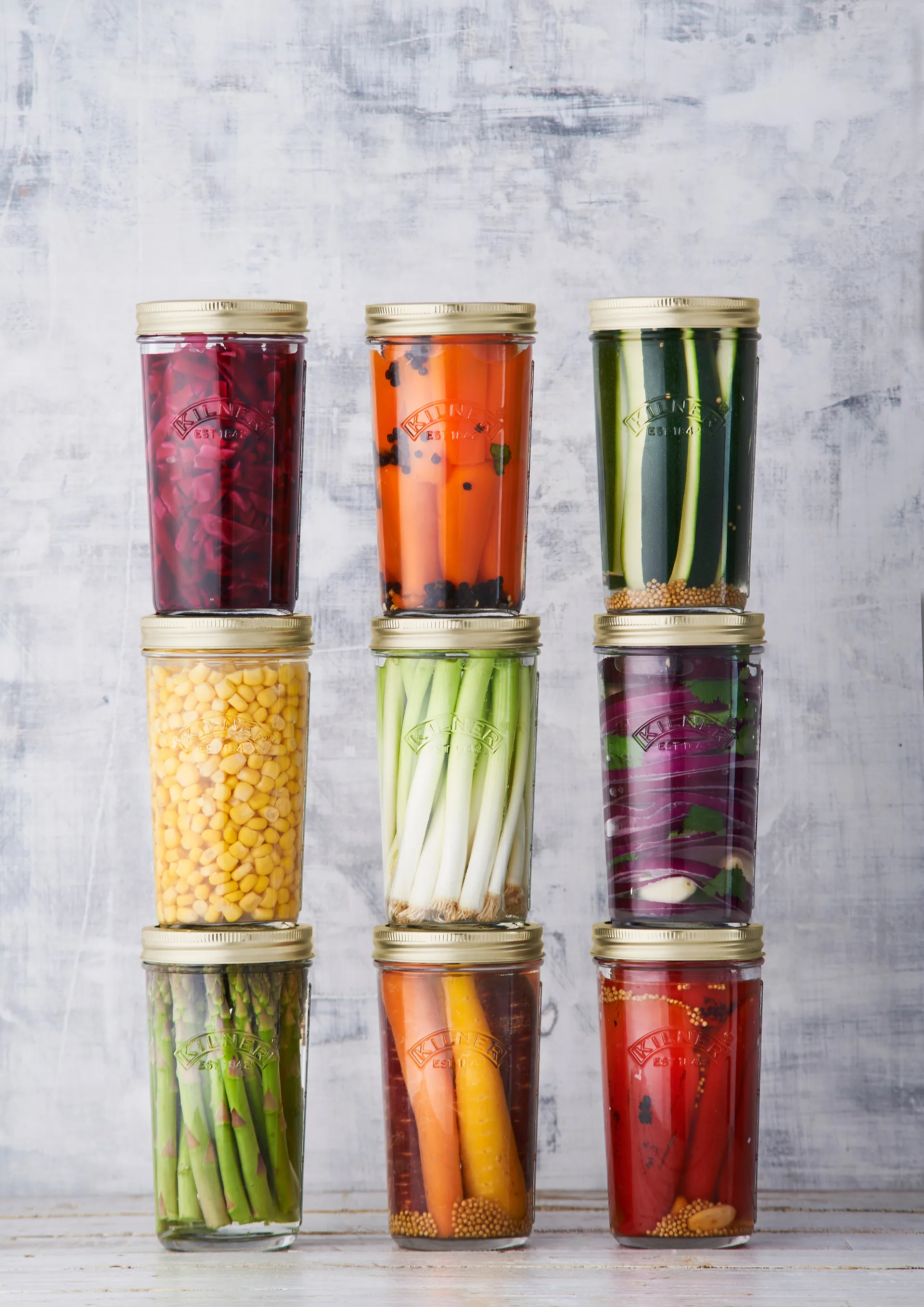 Kilner WIDE Konservenglas, Klar-Gold, 0,5 l Kilner