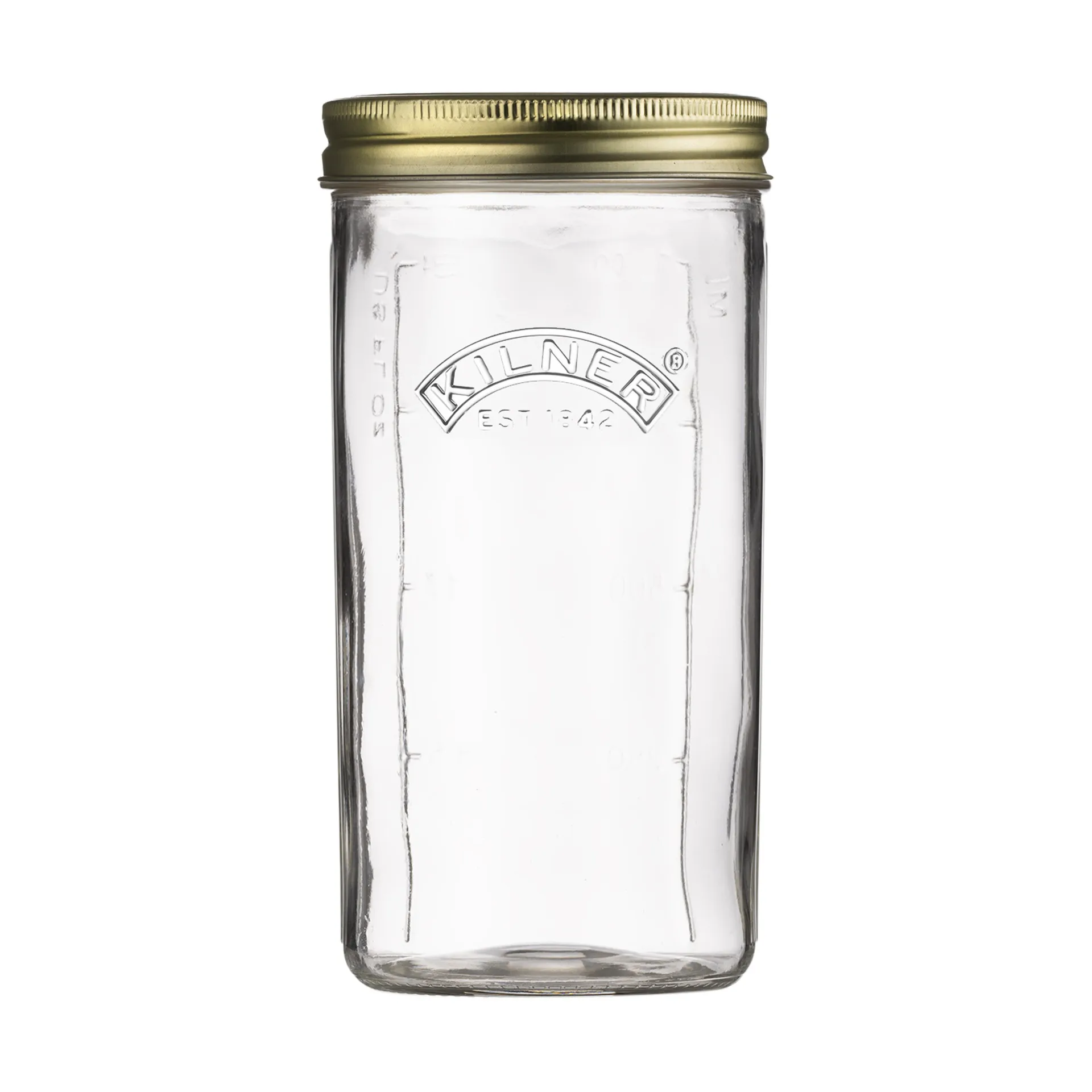 Kilner WIDE Konservenglas, Klar-Gold, 1 l Kilner