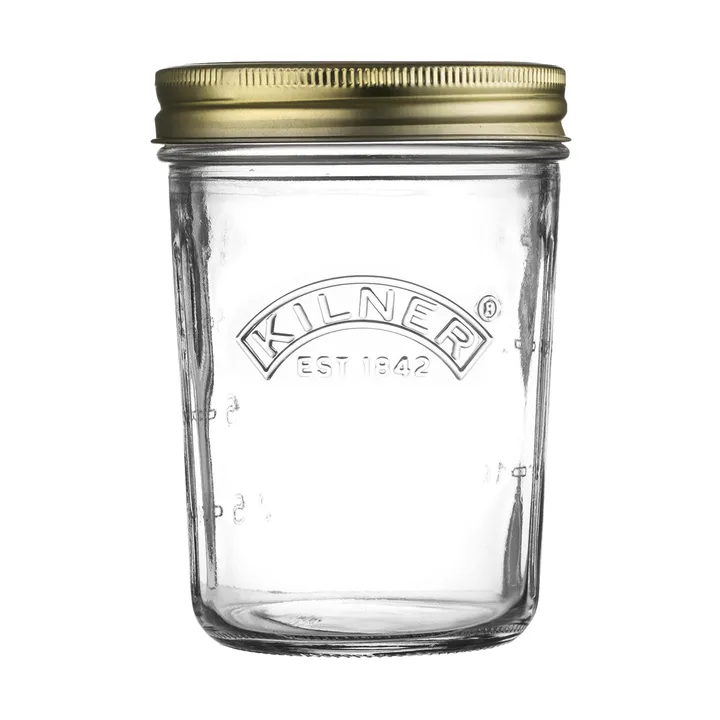 Kilner WIDE Konservenglas - Klar-Gold, 350 ml - Kilner