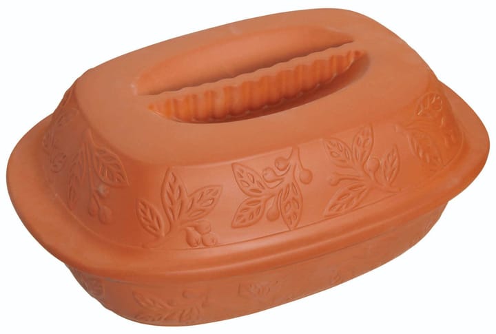 Römertopf mit Deckel 35x27 cm, Terrakotta Kitchen Craft