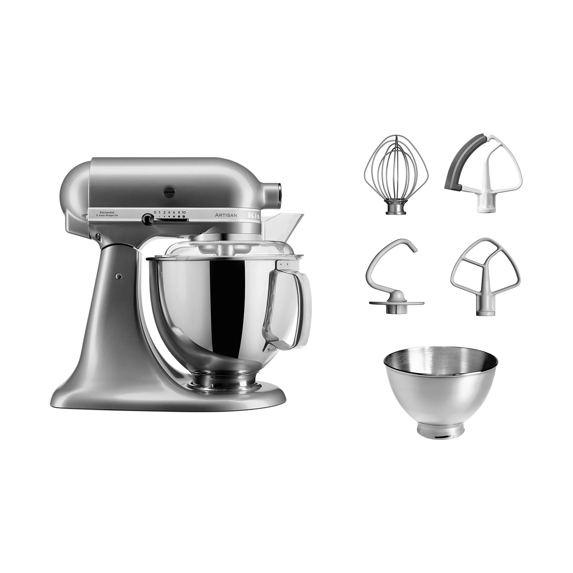 Artisan 175 Küchenmaschine 4,8 l, Contour silver KitchenAid