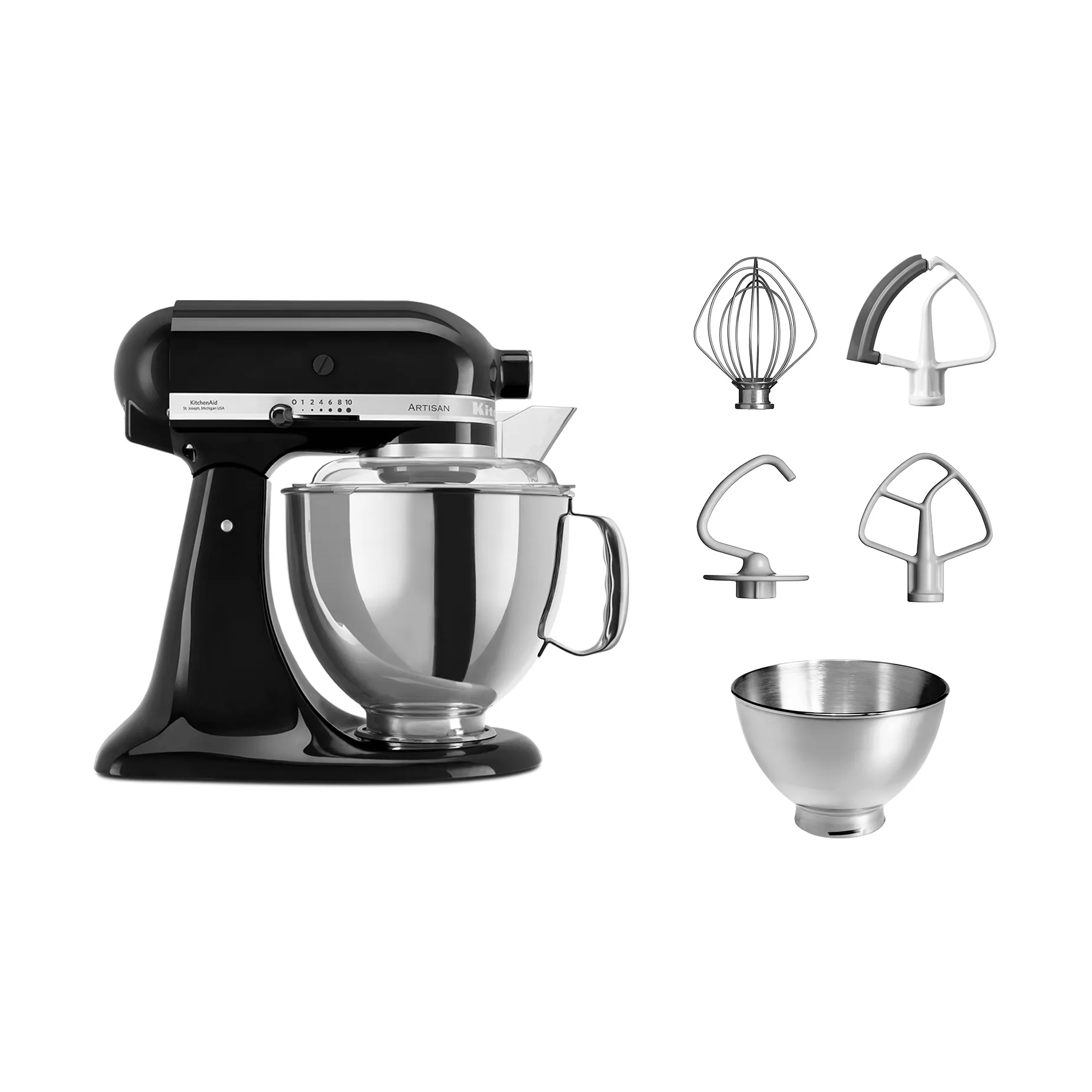Artisan 175 Küchenmaschine 4,8 l, Schwarz KitchenAid