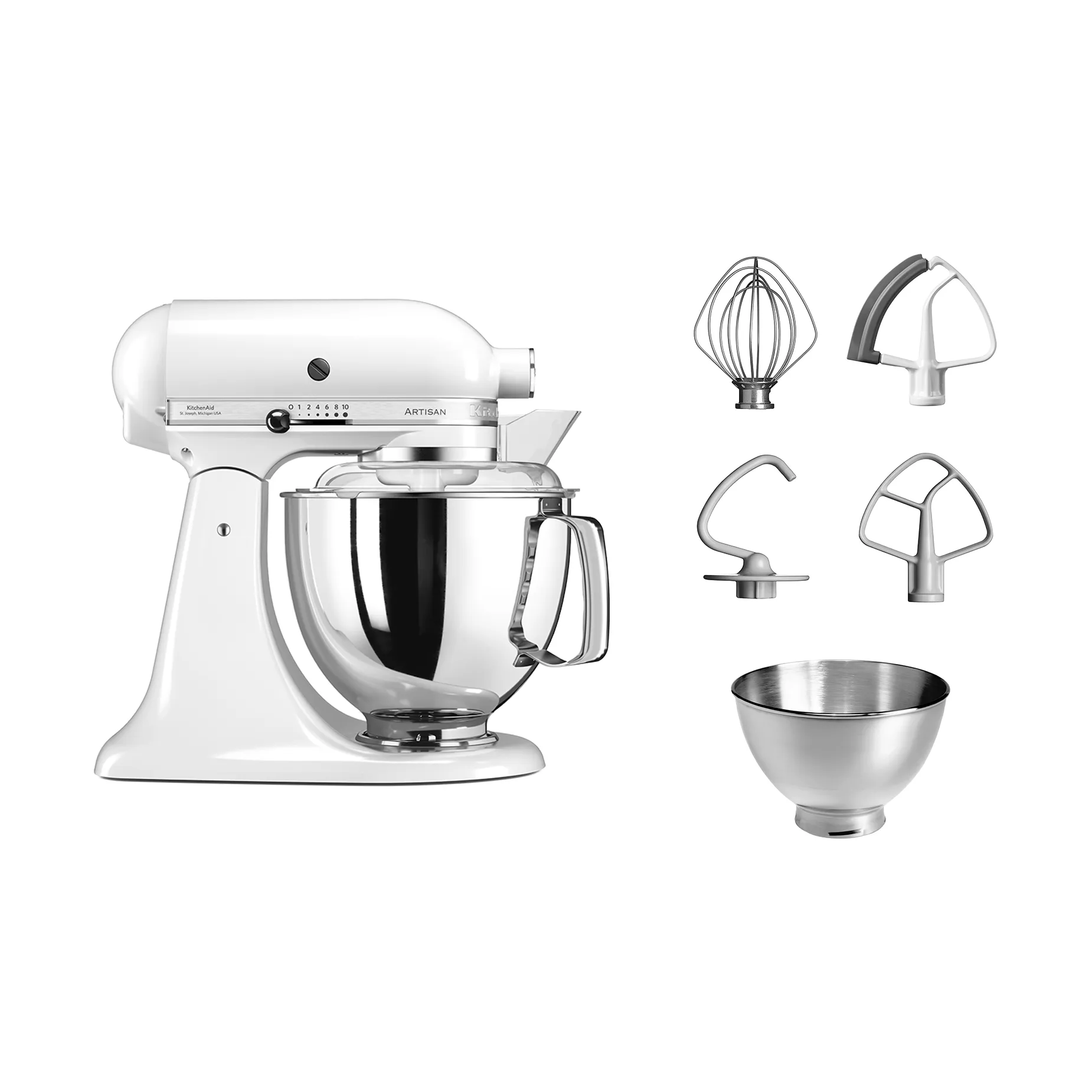 Artisan 175 Küchenmaschine 4,8 l, Weiß KitchenAid