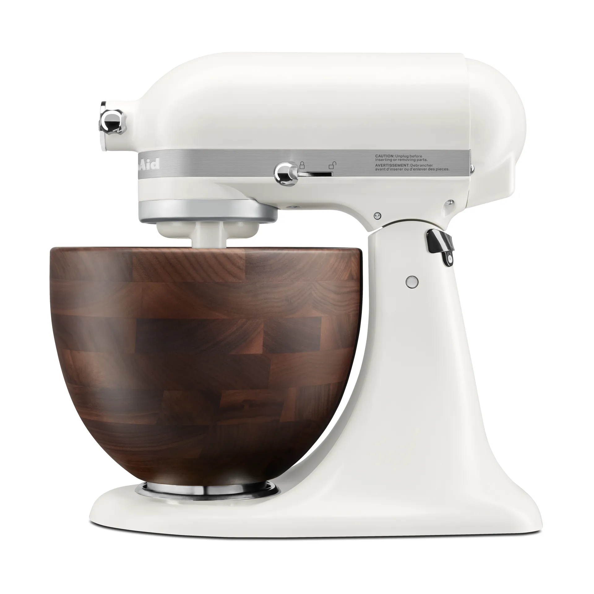 Artisan 5KSM156 Küchenmaschine mit Holzschüssel 4,7 l, Porcelain white-walnut KitchenAid