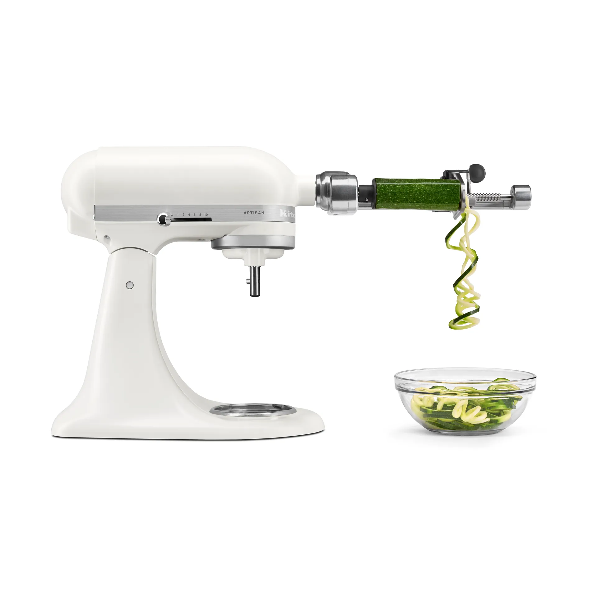 Artisan 5KSM156 Küchenmaschine mit Holzschüssel 4,7 l, Porcelain white-walnut KitchenAid