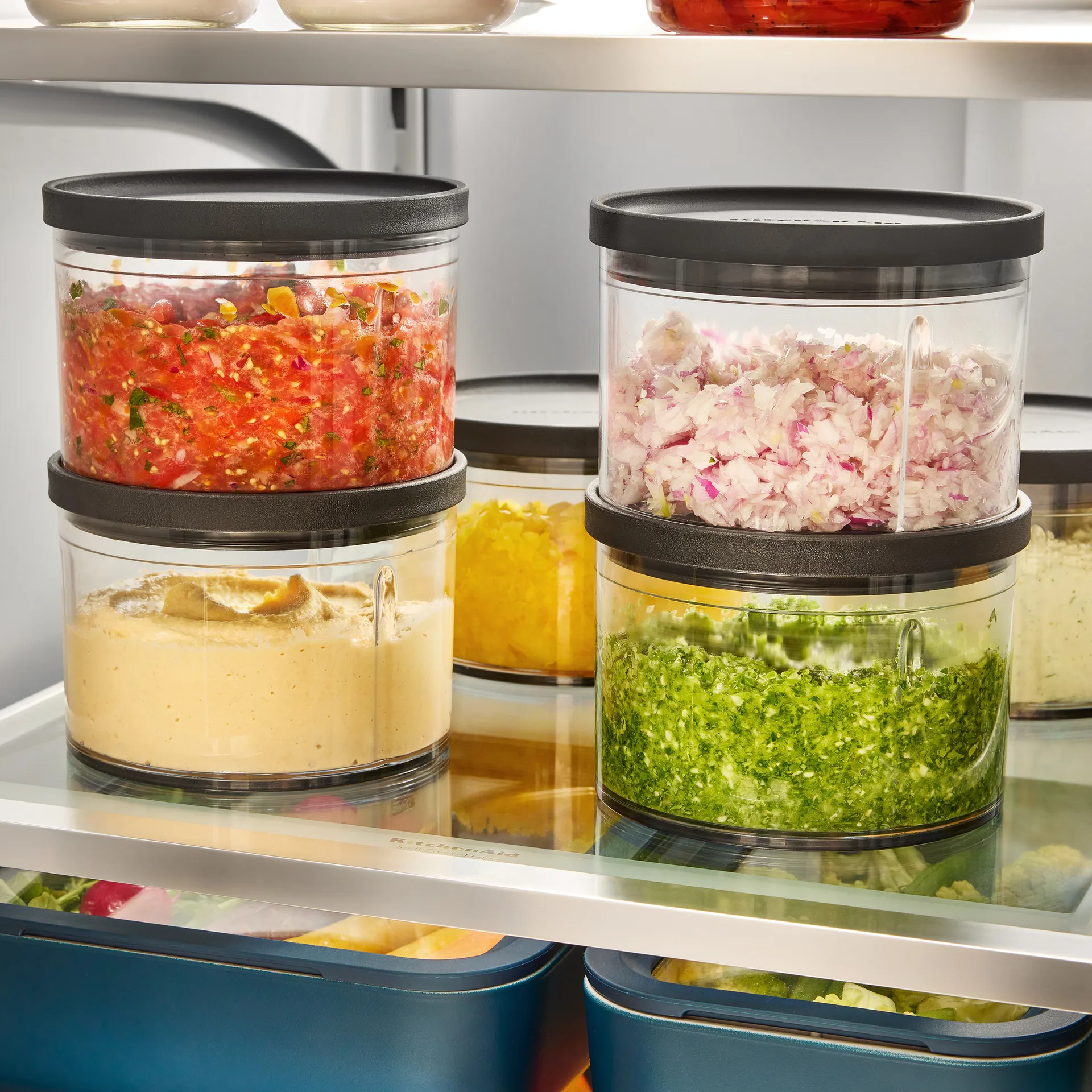 KitchenAid Go Top Down Chopper Schüssel 2er-Packung, Transparent KitchenAid