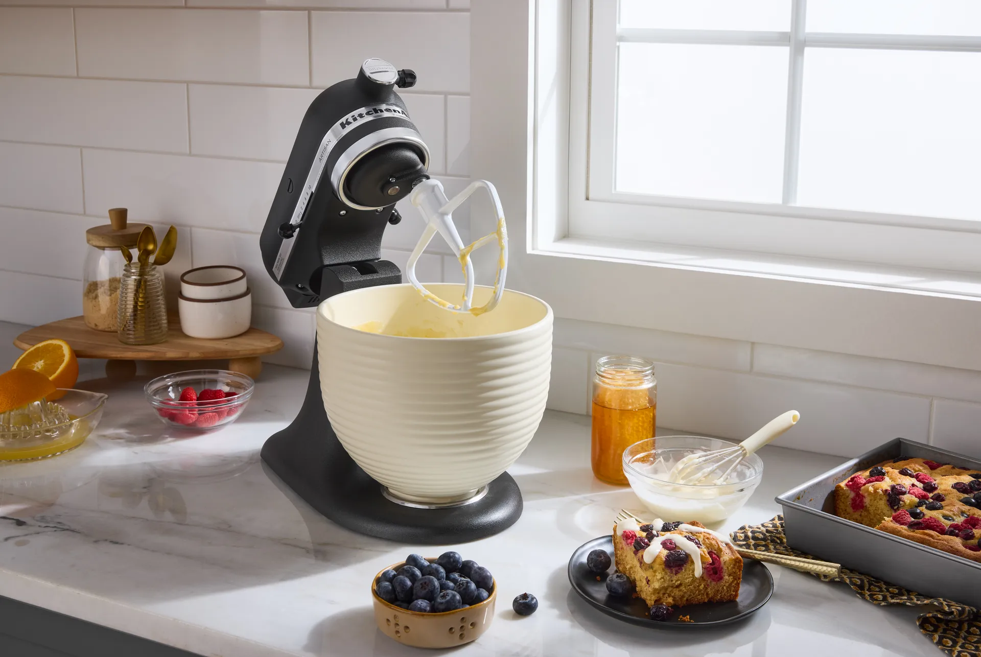 KitchenAid Keramikschüssel ohne Griff 4,7 L, Beehive KitchenAid