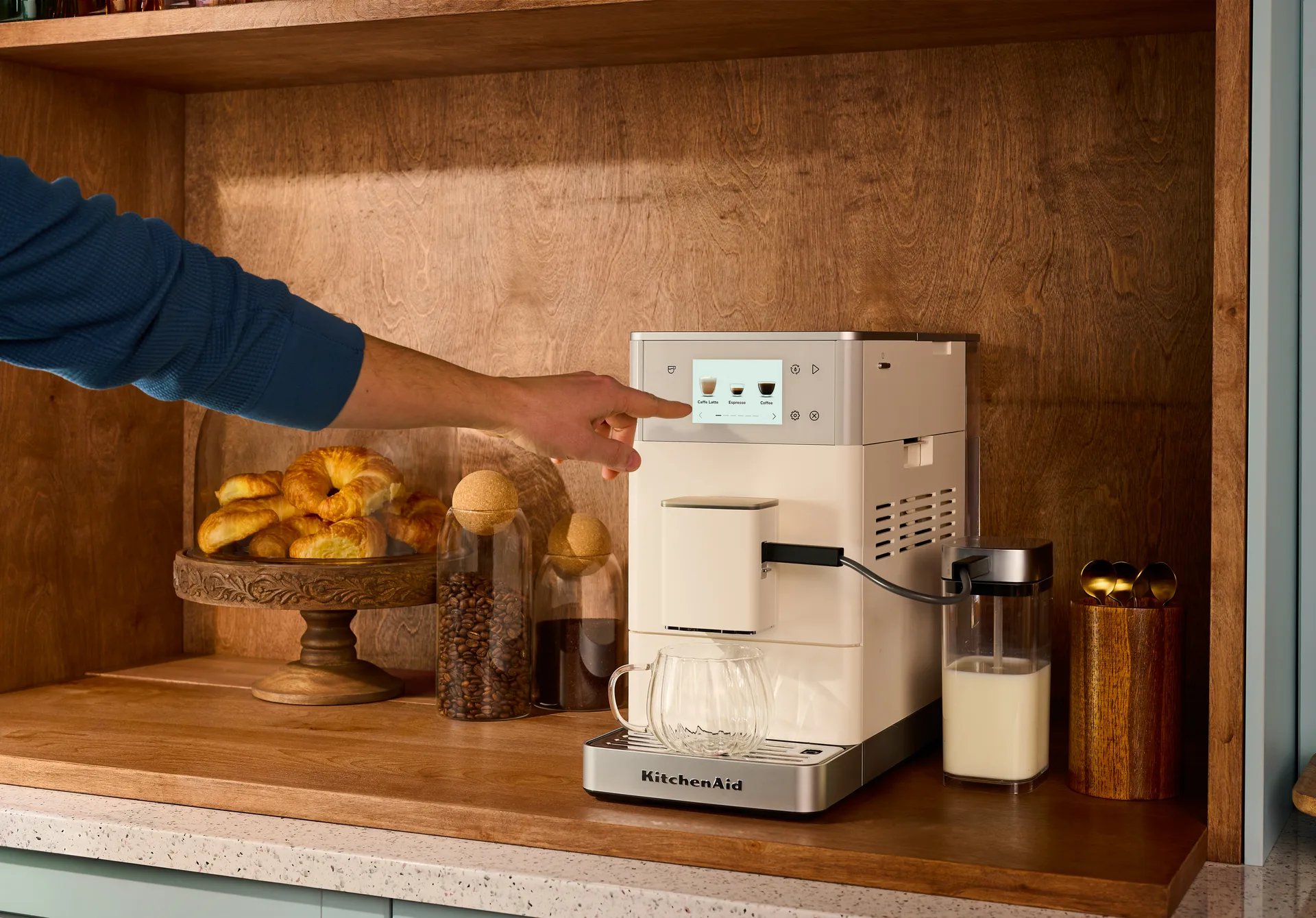 KitchenAid KF4 automatische Espressomaschine, Porcelain white KitchenAid