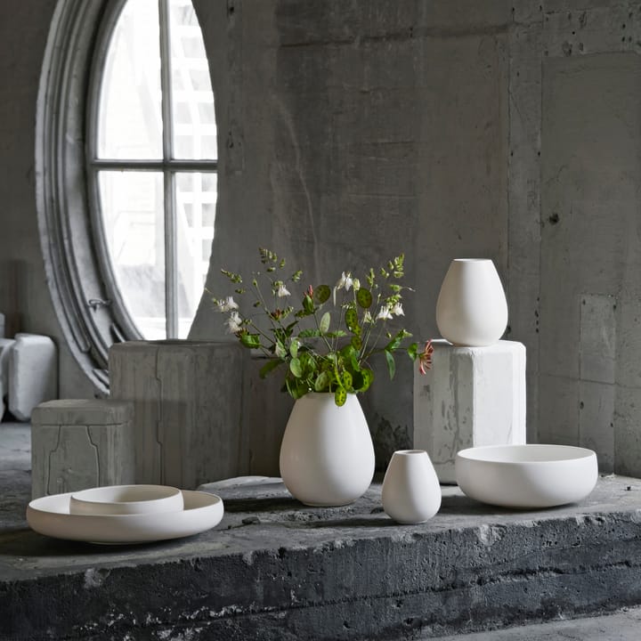 Earth Vase 14cm, Weiß Knabstrup Keramik