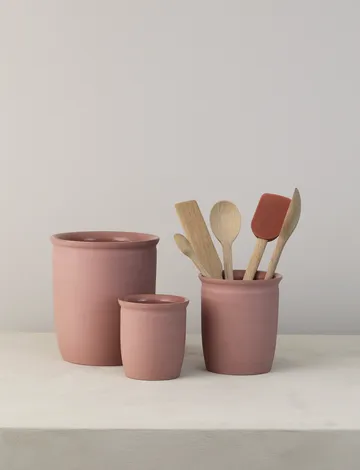 Knabstrup Einmachkrug - Dark rose, 1 L - Knabstrup Keramik