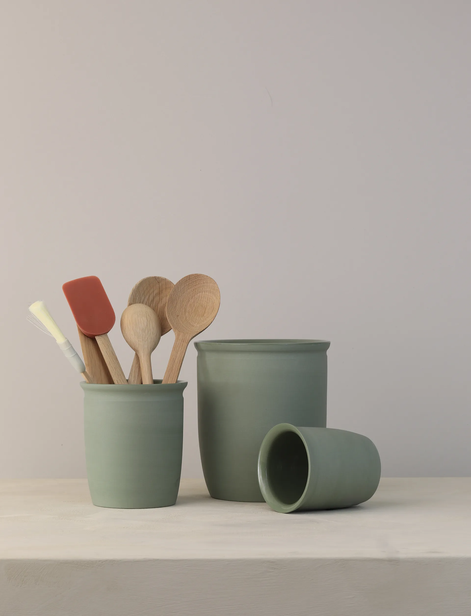 Knabstrup Einmachkrug, Olive, 1 L Knabstrup Keramik