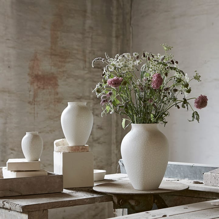 Knabstrup Vase 12,5cm, Weiß Knabstrup Keramik