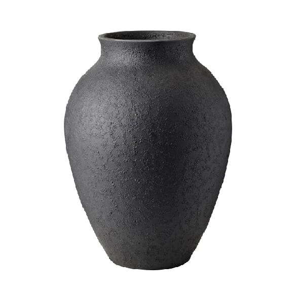 Knabstrup Vase 20cm, Schwarz Knabstrup Keramik