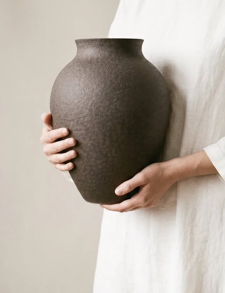 Knabstrup Vase 27cm - Rinde - Knabstrup Keramik