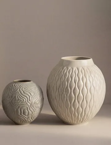 Solum Vase - Esche, 24 cm - Knabstrup Keramik