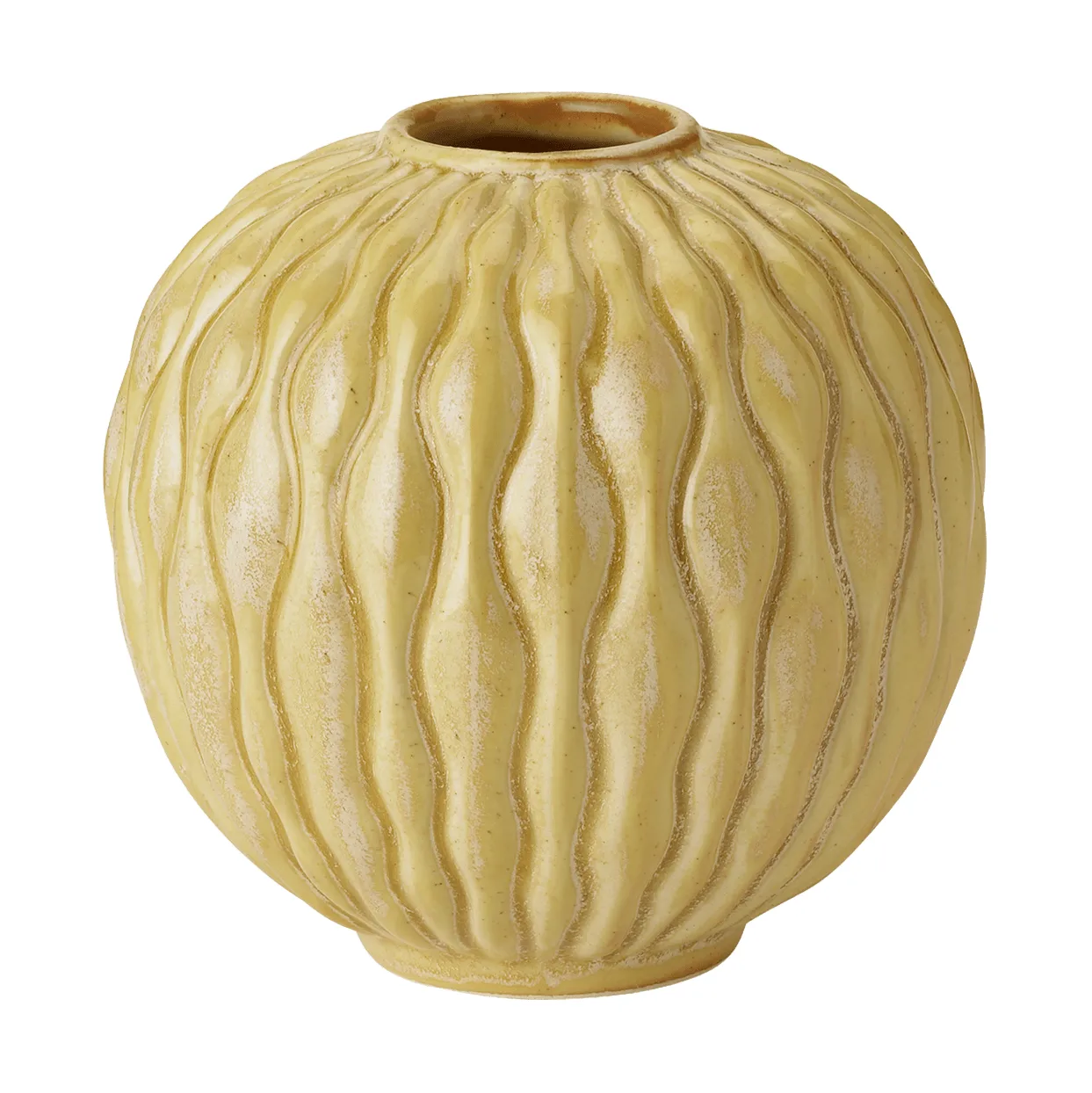 Solum Vase, Ochre, 8,5 cm Knabstrup Keramik