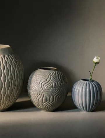 Solum Vase - Sage, 15 cm - Knabstrup Keramik